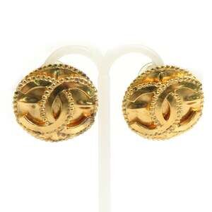 Chanel Cc Logo Clip-On Earrings Gold- #208489C58B
